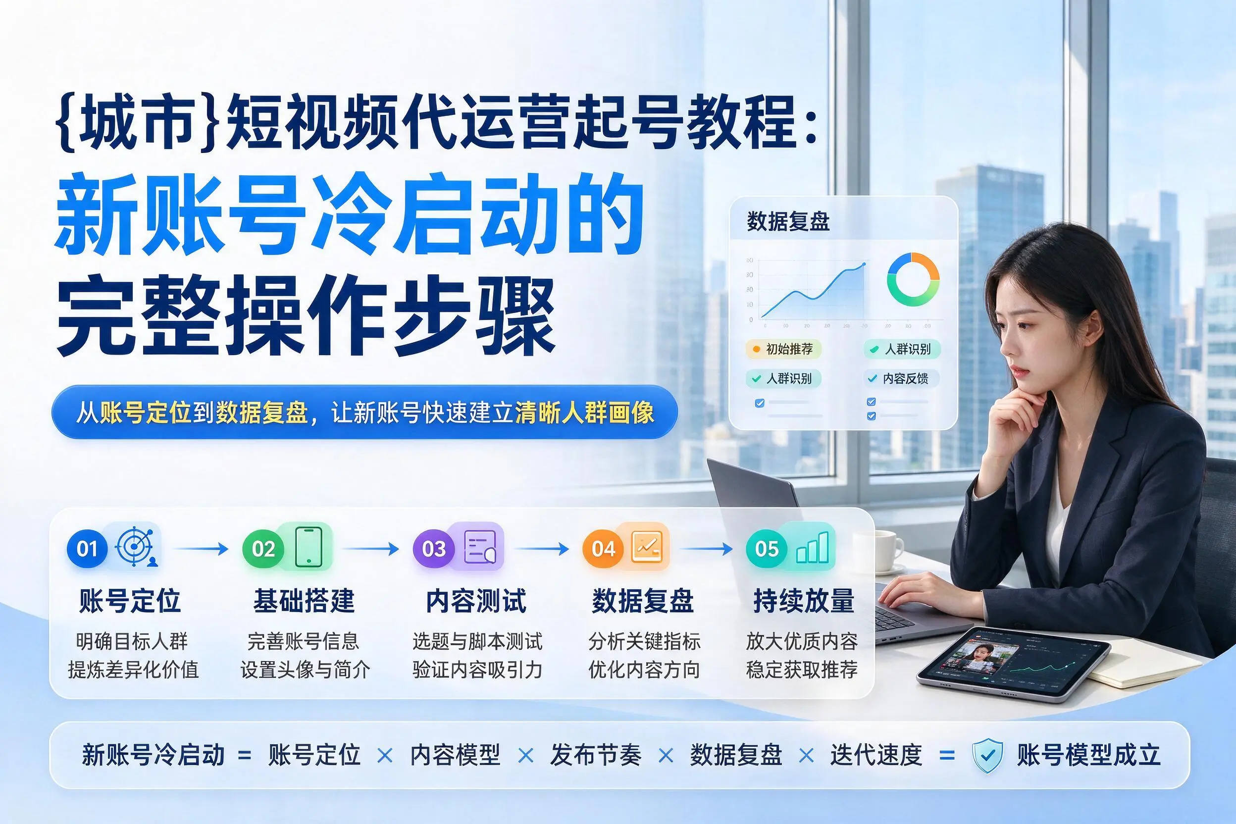 佛山短视频代运营起号教程：新账号冷启动的完整操作步骤