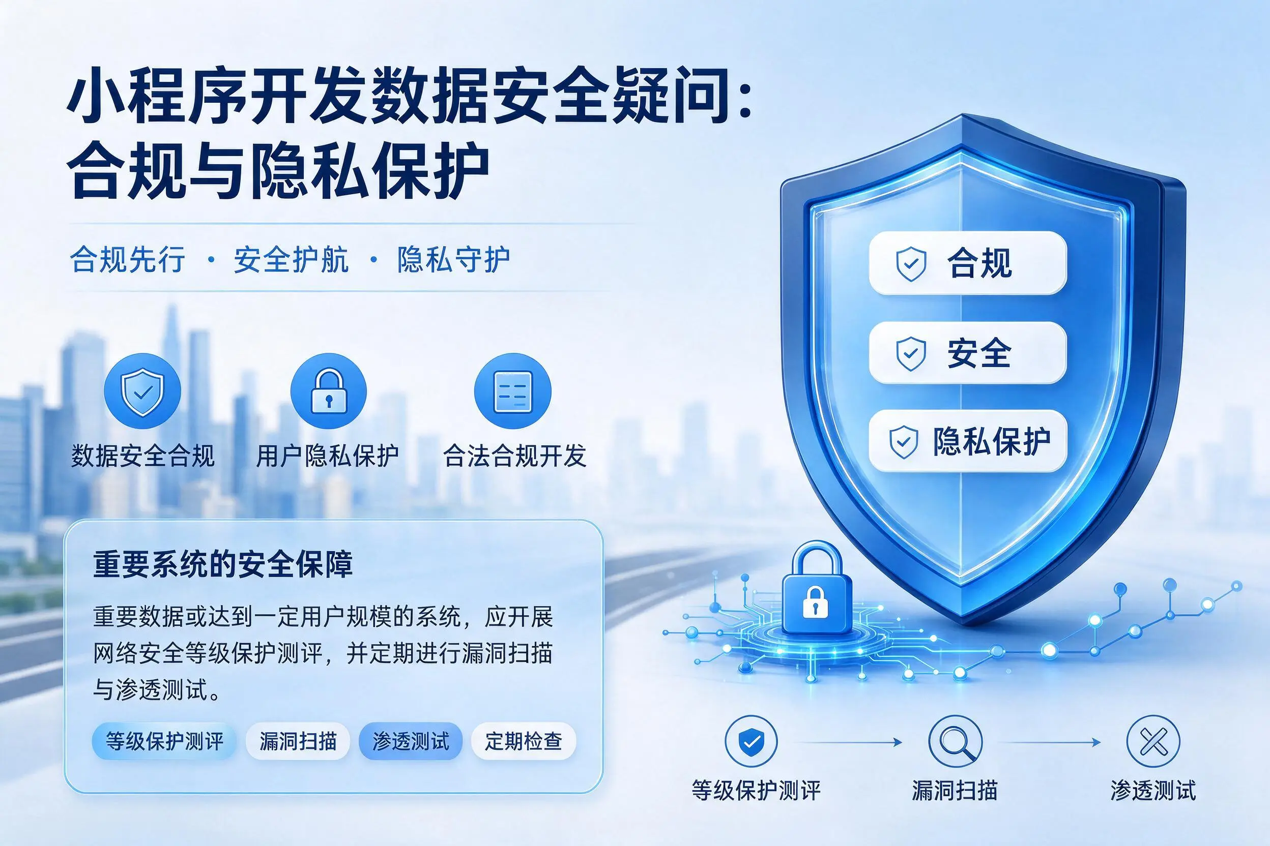 佛山小程序开发数据安全疑问：合规与隐私保护