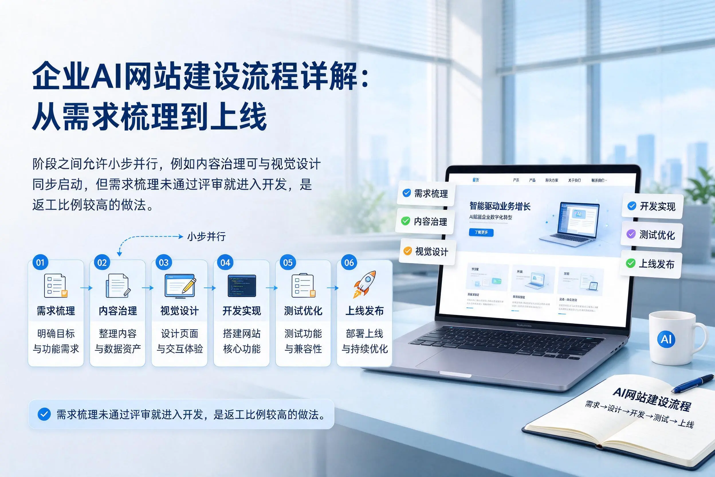 佛山企业AI网站建设流程详解：从需求梳理到上线