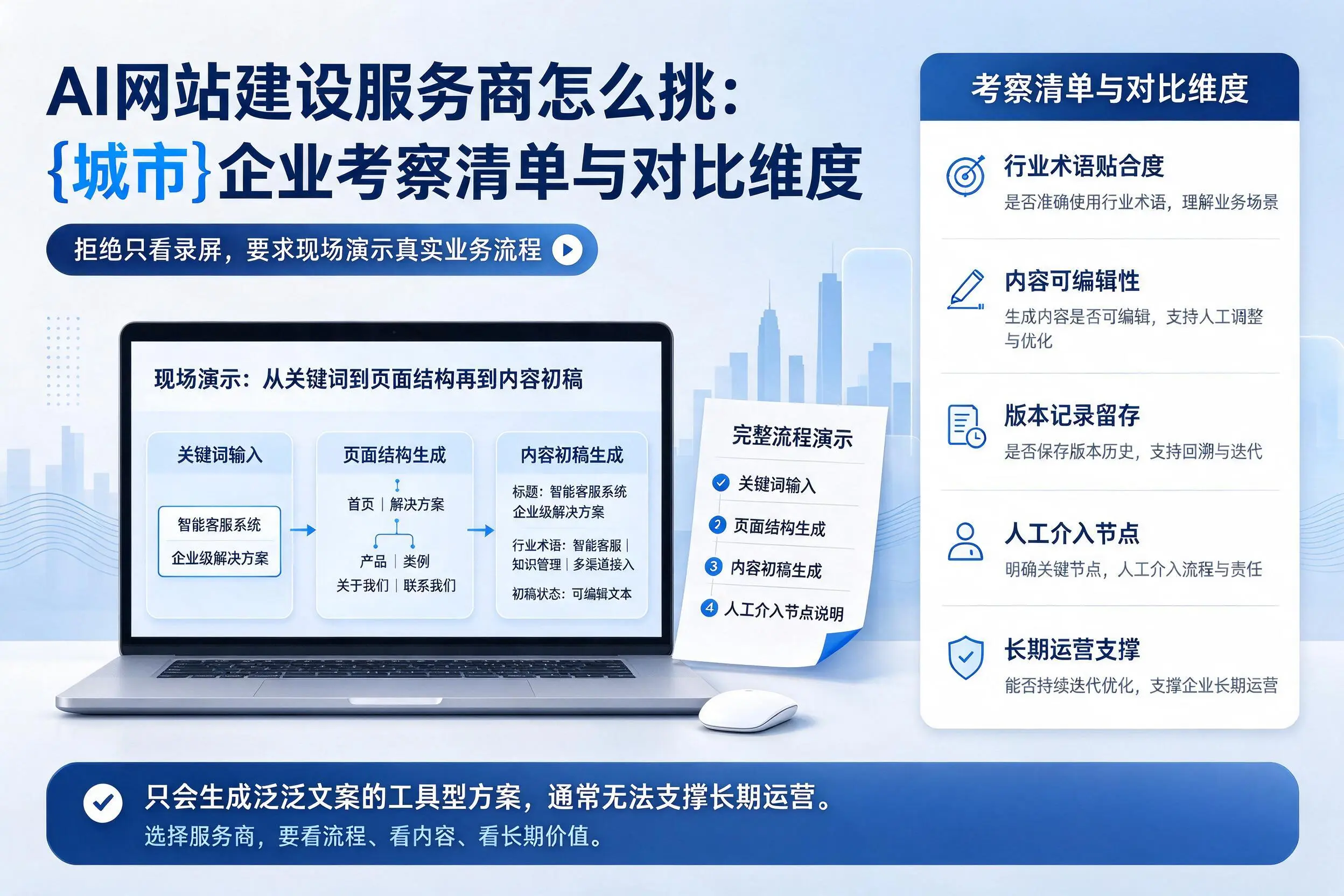 AI网站建设服务商怎么挑：佛山企业考察清单与对比维度