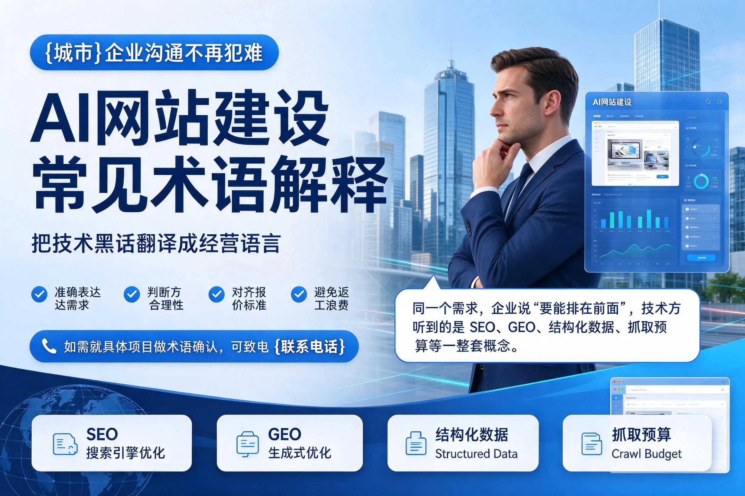 AI网站建设常见术语解释,佛山企业沟通不再犯难