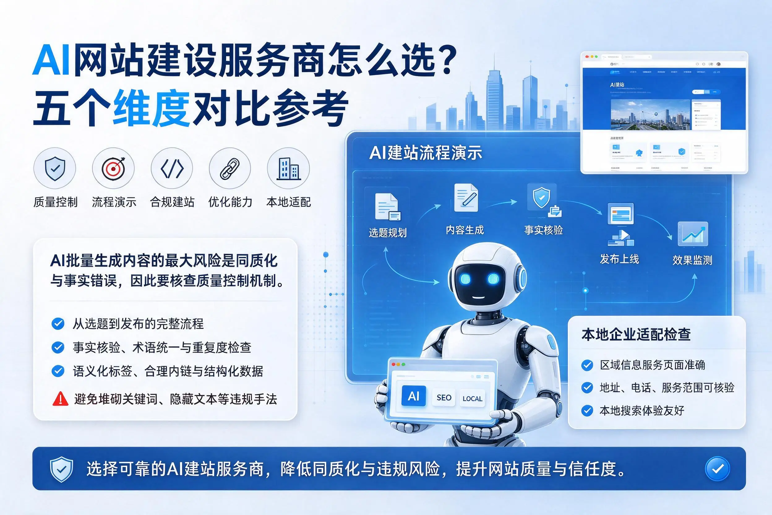 佛山AI网站建设服务商怎么选？五个维度对比参考